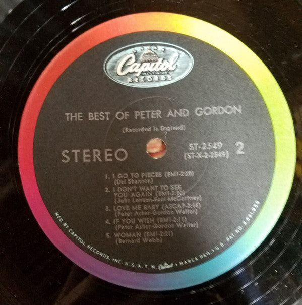 Peter And Gordon* : The Best Of Peter And Gordon (LP, Comp, Scr)