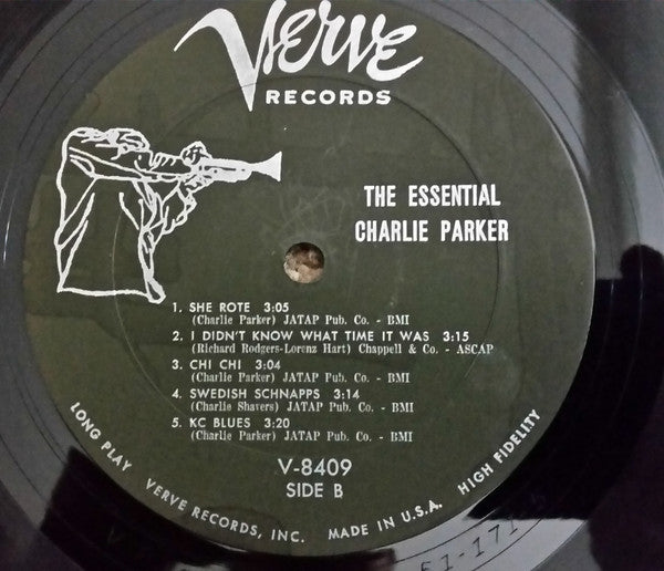 Charlie Parker : The Essential Charlie Parker (LP, Comp, Mono)