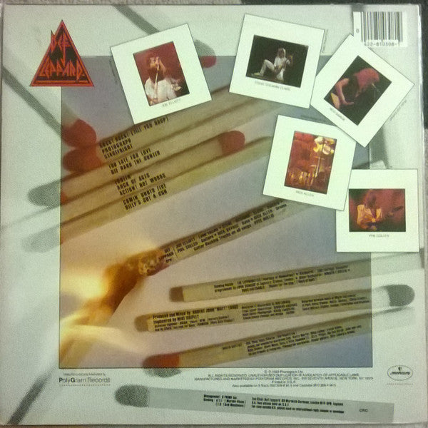 Def Leppard : Pyromania (LP, Album, Club, CRC)