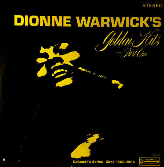 Dionne Warwick : Dionne Warwick's Golden Hits - Part One (LP, Comp)