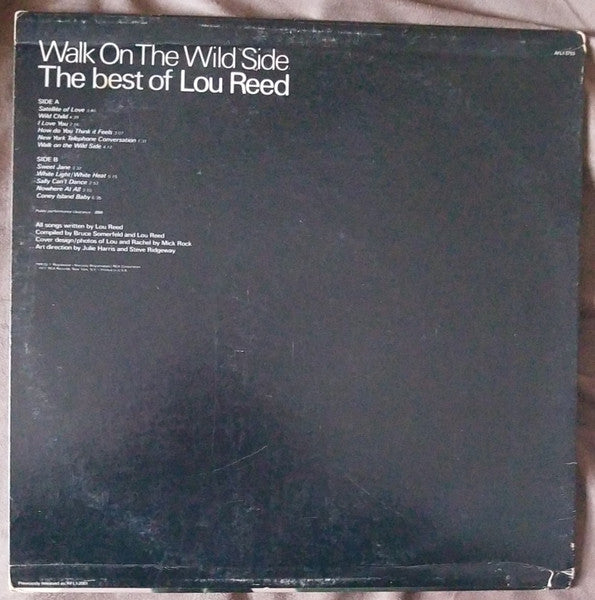 Lou Reed : Walk On The Wild Side - The Best Of Lou Reed (LP, Comp, RE, Ind)