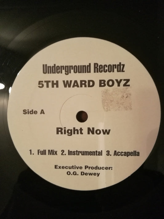 5th Ward Boyz : Right Now / Luvin This (12", Maxi)