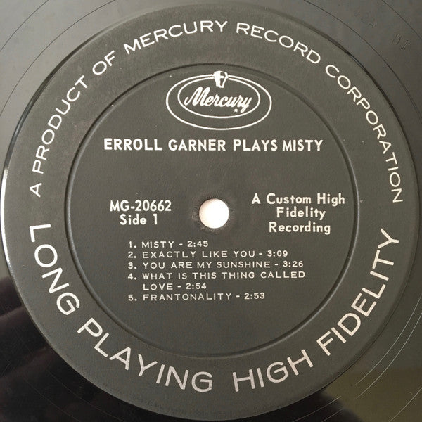 Erroll Garner : Erroll Garner Plays Misty (LP, Album, Mono)