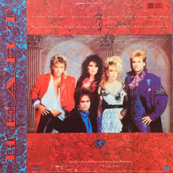 Heart : Heart (LP, Album, All)