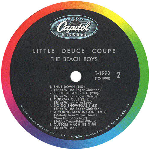 The Beach Boys : Little Deuce Coupe (LP, Album, Mono, Scr)