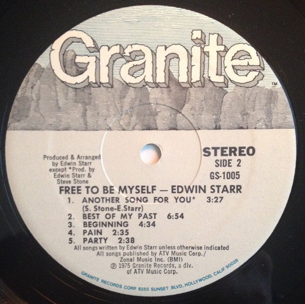 Edwin Starr : Free To Be Myself (LP, Album)