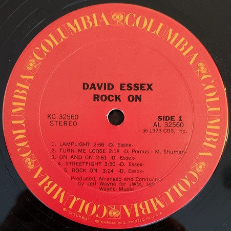 David Essex : Rock On (LP, Album, Ter)