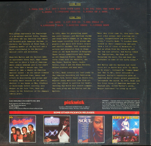 Bob Marley And The Wailers* With Peter Tosh : Bob Marley And The Wailers With Peter Tosh (LP, Comp)