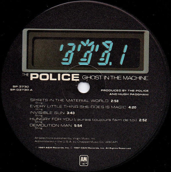 The Police : Ghost In The Machine (LP, Album, Ind)