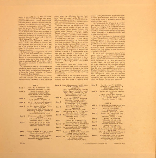 Enrico Caruso : The Best Of Caruso (2xLP, Comp, Mono, RE)