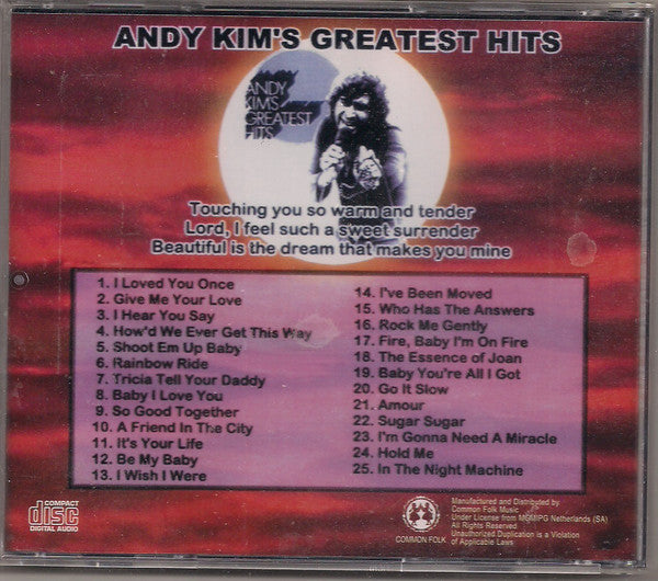 Andy Kim : Reflections: The Best Of Andy Kim (CD, Comp)