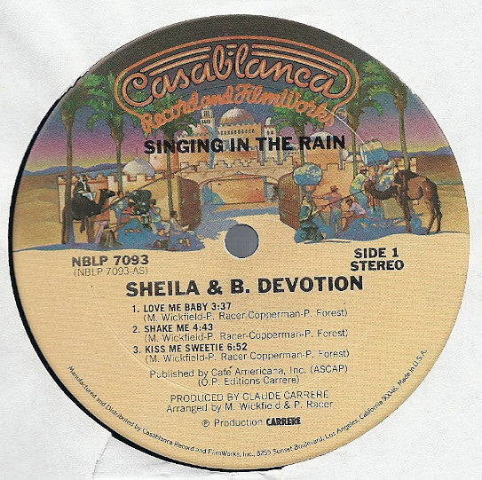 Sheila & B. Devotion : Singin' In The Rain (LP, Album)
