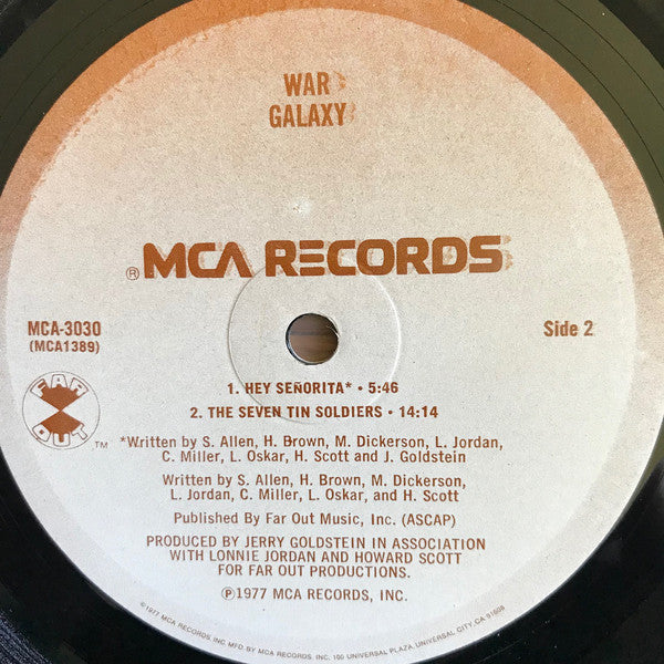 War : Galaxy (LP, Album, Pin)