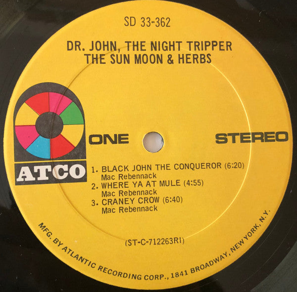 Dr. John, The Night Tripper* : The Sun, Moon & Herbs (LP, Album, RI-)