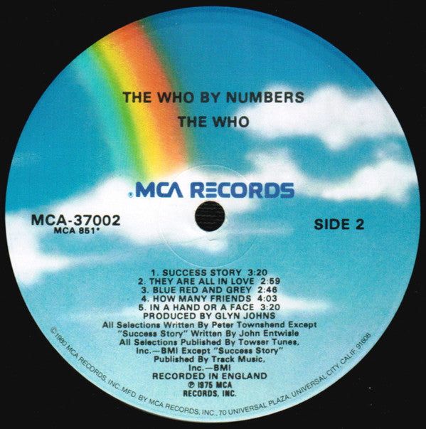 The Who : The Who By Numbers (LP, Album, RE, RP, Glo)