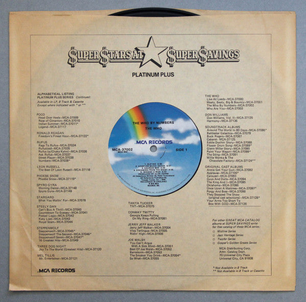 The Who : The Who By Numbers (LP, Album, RE, RP, Glo)
