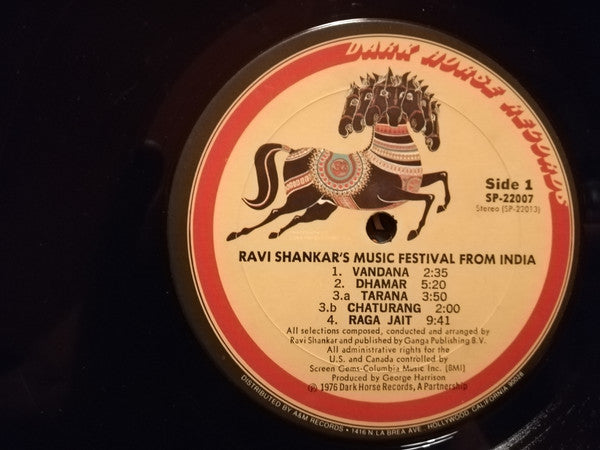 Ravi Shankar : Ravi Shankar's Music Festival From India (LP, Album)