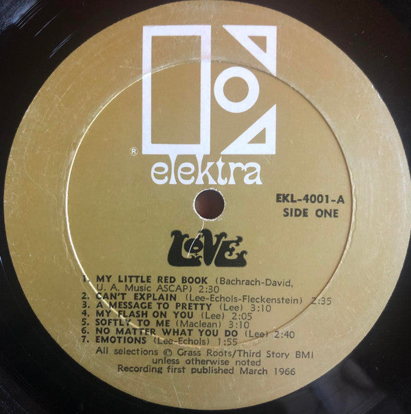 Love : Love (LP, Album, Mono)