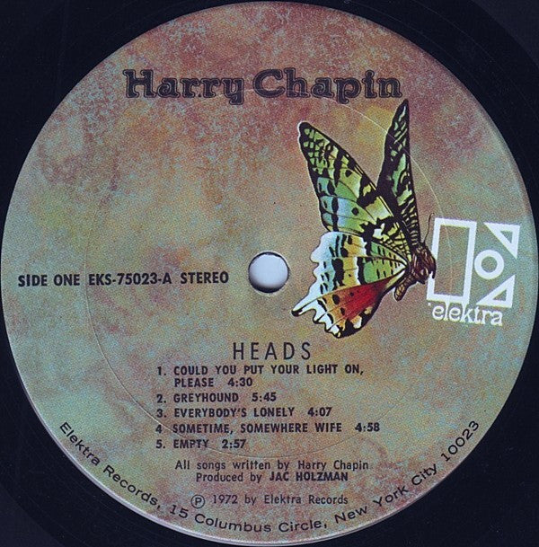 Harry Chapin : Heads & Tales (LP, Album, Ter)