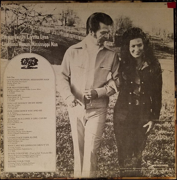Conway Twitty - Loretta Lynn* : Louisiana Woman-Mississippi Man (LP, Album, Ter)
