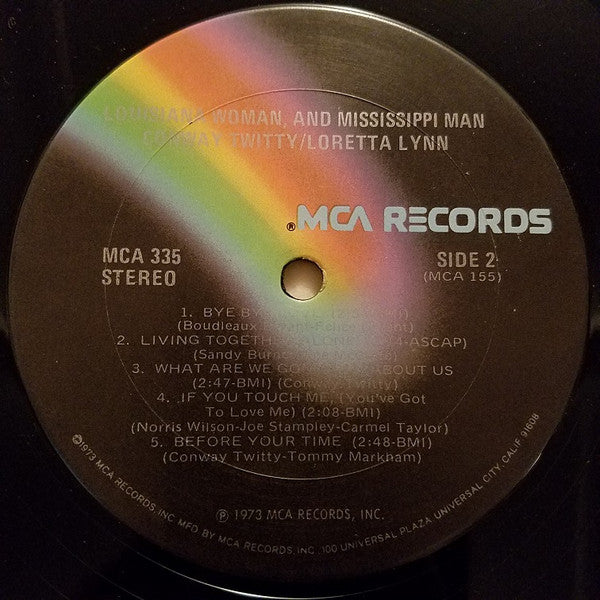 Conway Twitty - Loretta Lynn* : Louisiana Woman-Mississippi Man (LP, Album, Ter)