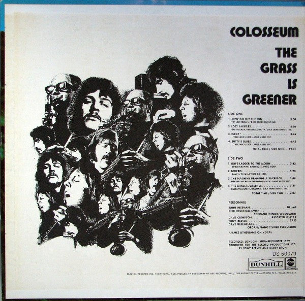 Colosseum : The Grass Is Greener (LP, Album, Mon)