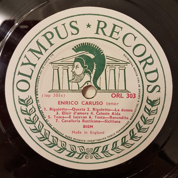 Enrico Caruso : Enrico Caruso Volume 3 - The First New York Recordings 1904/1905 (LP, Comp, Mono)
