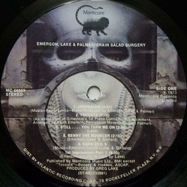 Emerson, Lake & Palmer : Brain Salad Surgery (LP, Album, RE, PRC)