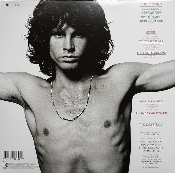 Jim Morrison Music By The Doors : An American Prayer (LP, Album, RSD, Ltd, Num, RE, RM, Red)