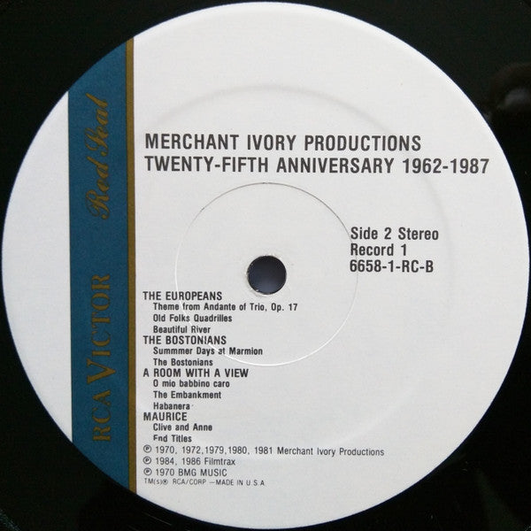 Richard Robbins, Various : Merchant Ivory Productions Twenty-Fifth Anniversary 1962-1987 (2xLP, Comp)