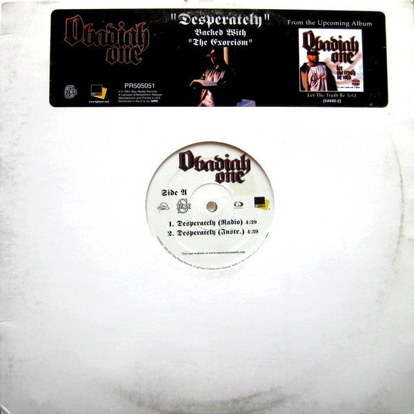 Obadiah One : Desperately / The Exorcism (12")