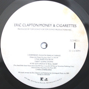 Eric Clapton : Money And Cigarettes (LP, Album, RE, RP)