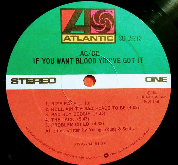 AC/DC : If You Want Blood You've Got It (LP, Album, SP )