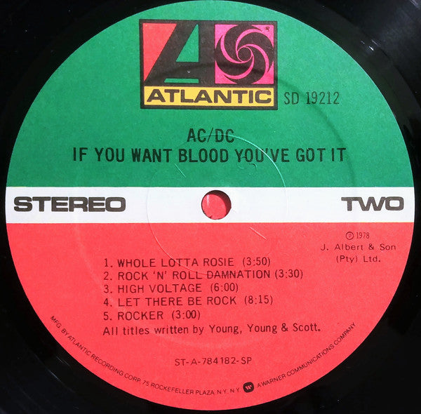 AC/DC : If You Want Blood You've Got It (LP, Album, SP )
