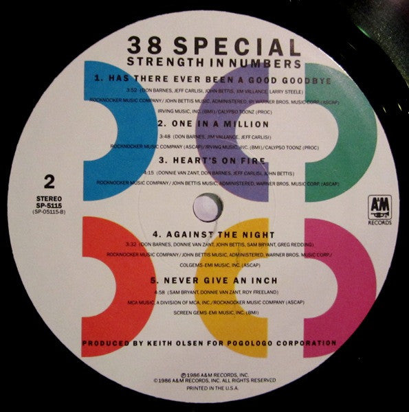 38 Special (2) : Strength In Numbers (LP, Album, All)