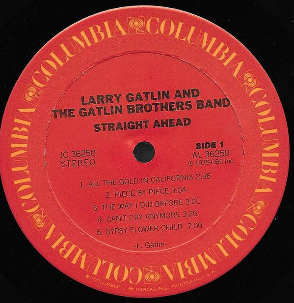Larry Gatlin & The Gatlin Brothers : Straight Ahead (LP, Album, Ter)