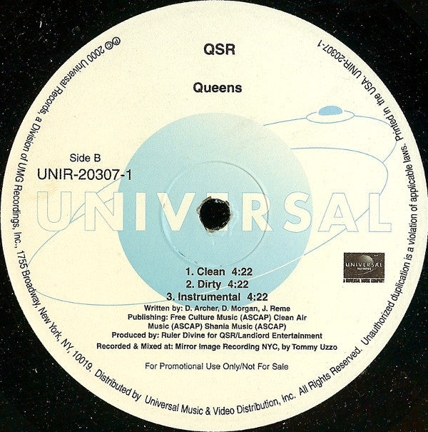 QSR : Washed Out (12", Promo)