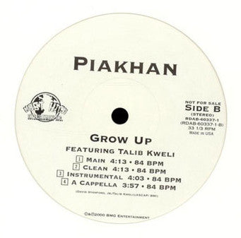 Piakhan : Spheres / Grow Up (12", Promo)