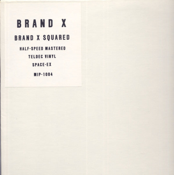 Brand X (3) : Brand X Squared (LP, Quad, Unofficial, Hal)