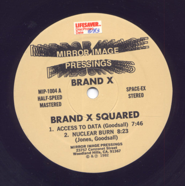 Brand X (3) : Brand X Squared (LP, Quad, Unofficial, Hal)