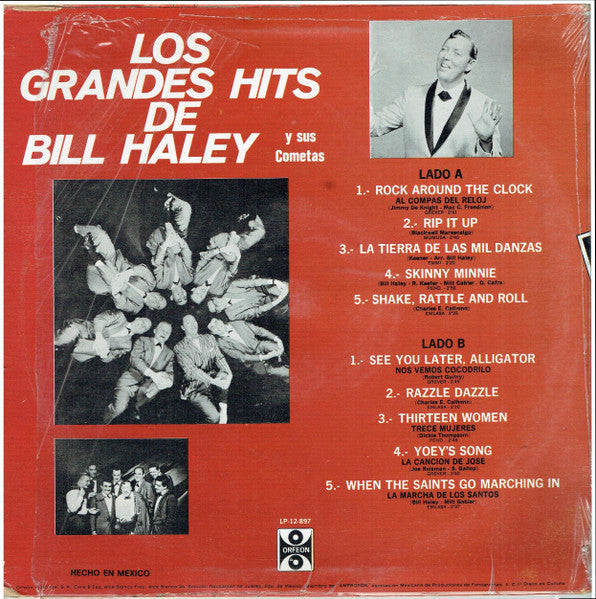 Bill Haley And His Comets : Los Grandes Hits De Bill Haley Y Los Cometas (LP, Comp)