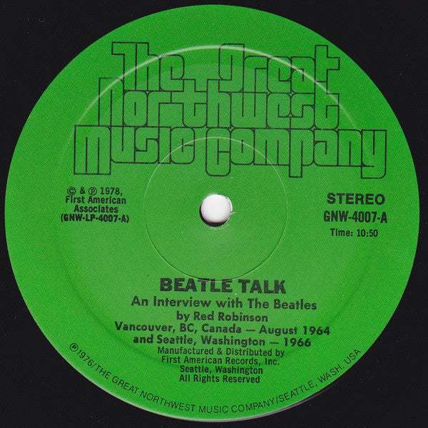 Red Robinson : Beatle Talk... (LP)