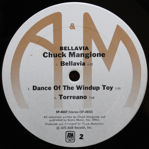 Chuck Mangione : Bellavia (LP, Album, Ter)