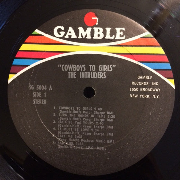 The Intruders : Cowboys To Girls (LP, Album)