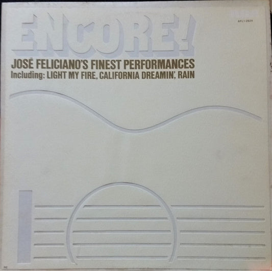 José Feliciano : Encore! José Feliciano's Finest Performances (LP, Album)