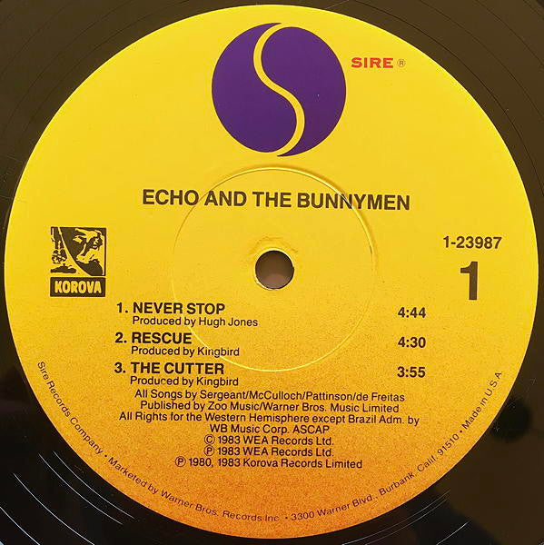 Echo & The Bunnymen : Echo And The Bunnymen (12", MiniAlbum, Jac)