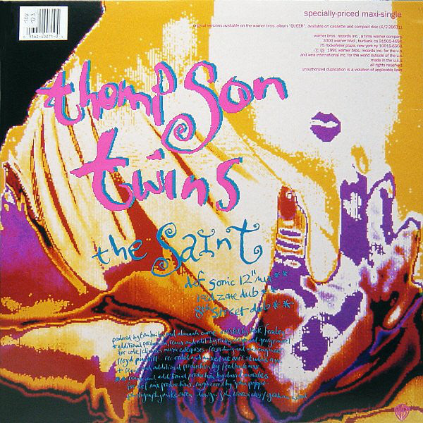Thompson Twins : Come Inside / The Saint (12", Maxi)