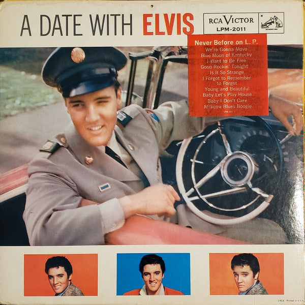 Elvis Presley : A Date With Elvis (LP, Album, Comp, Mono, Sti)