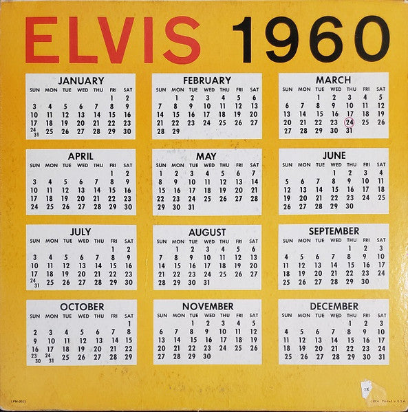 Elvis Presley : A Date With Elvis (LP, Album, Comp, Mono, Sti)