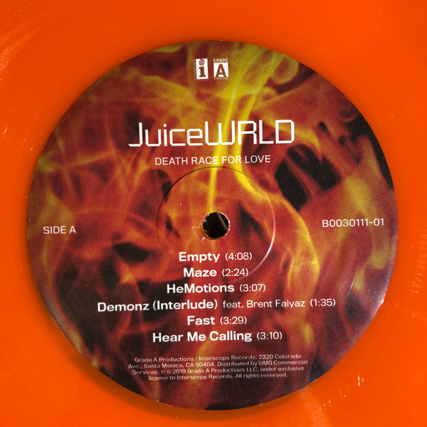 Juice WRLD : Death Race For Love (2xLP, Album, Ltd, Ora)